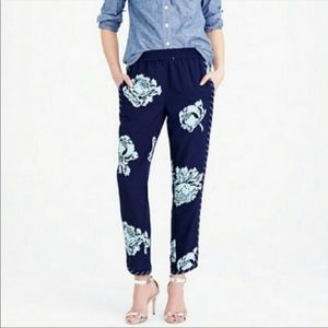 J. Crew sz 6 Reese Pant in Graphic Peony Floral Print 3186